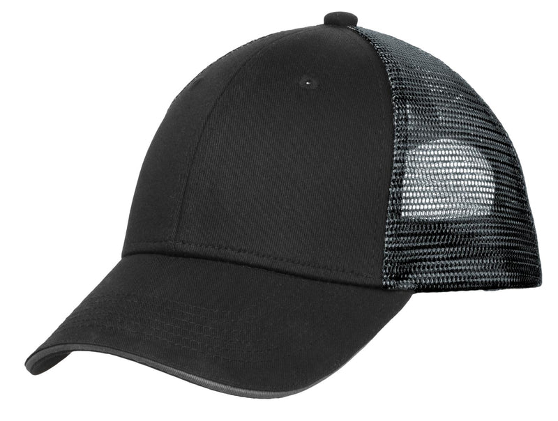 Load image into Gallery viewer, Port Authority Double Mesh Snapback Sandwich Bill Cap. C818
