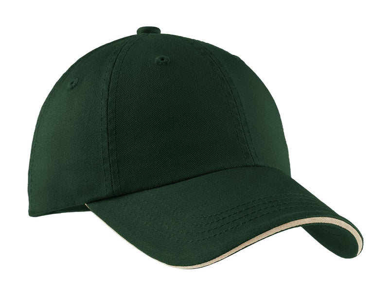 Load image into Gallery viewer, Port Authority Sandwich Bill Cap with Striped Closure.  C830

