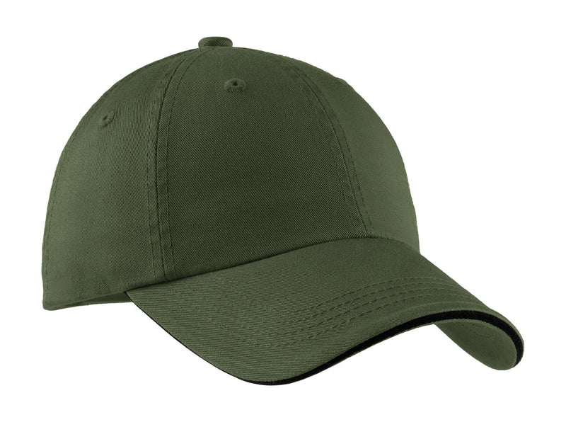 Load image into Gallery viewer, Port Authority Sandwich Bill Cap with Striped Closure.  C830

