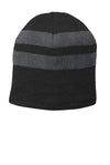 Port & Co Fleece-Lined Striped Beanie Cap. C922