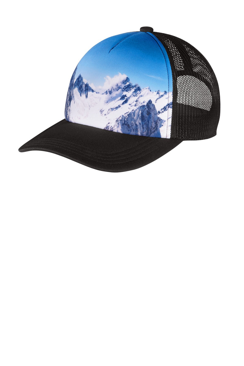 Load image into Gallery viewer, Port Authority  Photo Real Snapback Trucker Cap C950
