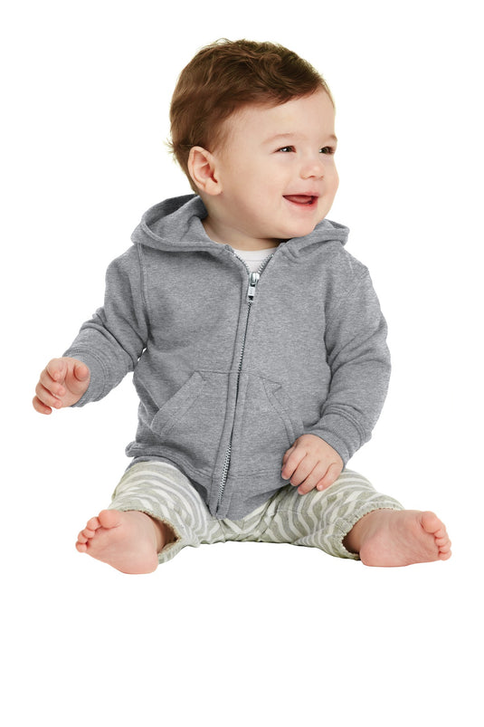 Port & Co Infant Core Fleece Full-Zip Hooded Sweatshirt. CAR78IZH