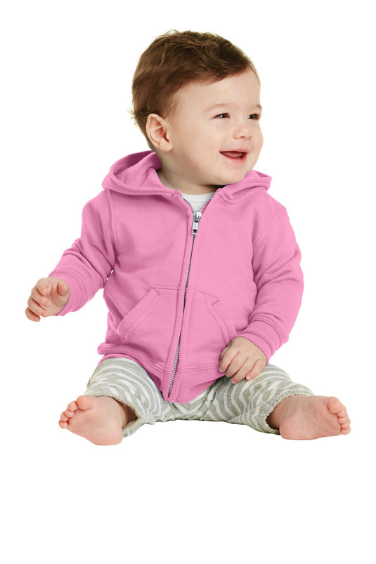 Port & Co Infant Core Fleece Full-Zip Hooded Sweatshirt. CAR78IZH