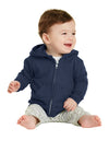 Port & Co Infant Core Fleece Full-Zip Hooded Sweatshirt. CAR78IZH