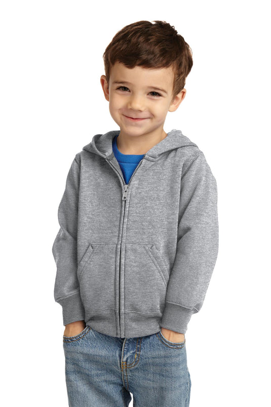Port & Co Toddler Core Fleece Full-Zip Hooded Sweatshirt. CAR78TZH