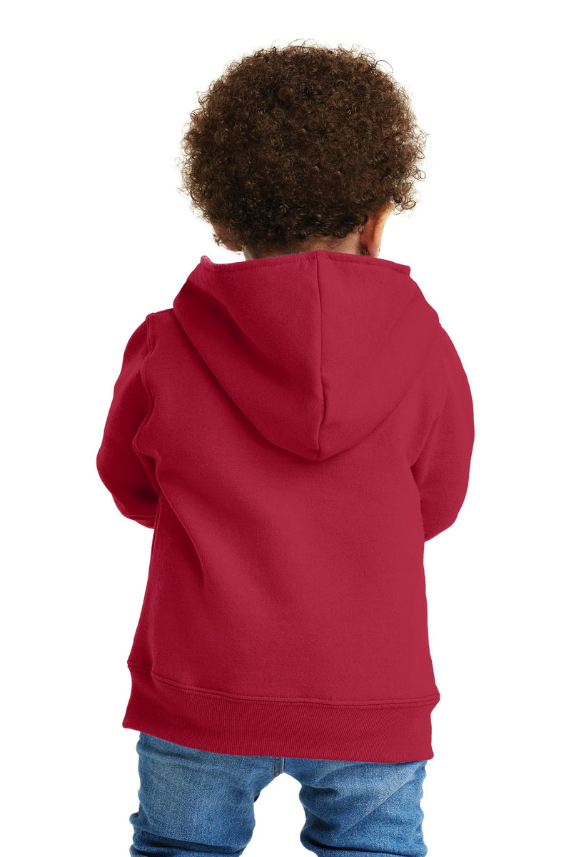 Load image into Gallery viewer, Port &amp; Co Toddler Core Fleece Full-Zip Hooded Sweatshirt. CAR78TZH
