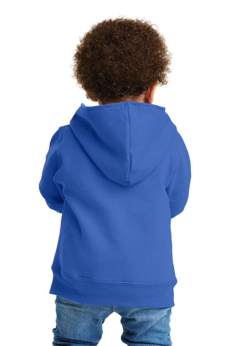 Load image into Gallery viewer, Port &amp; Co Toddler Core Fleece Full-Zip Hooded Sweatshirt. CAR78TZH
