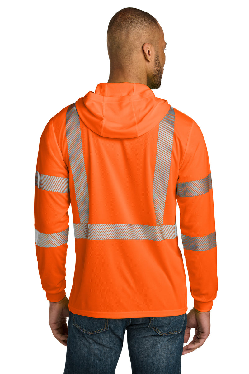 Load image into Gallery viewer, CornerStone ANSI 107 Class 3 Long Sleeve Segmented Tape Hooded Tee CS208
