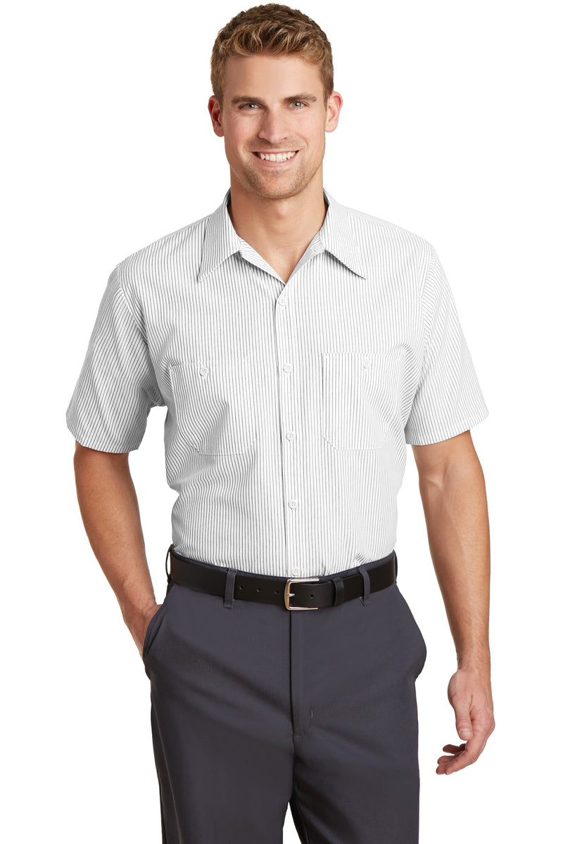 Load image into Gallery viewer, Red Kap Short Sleeve Striped Industrial Work Shirt.  CS20
