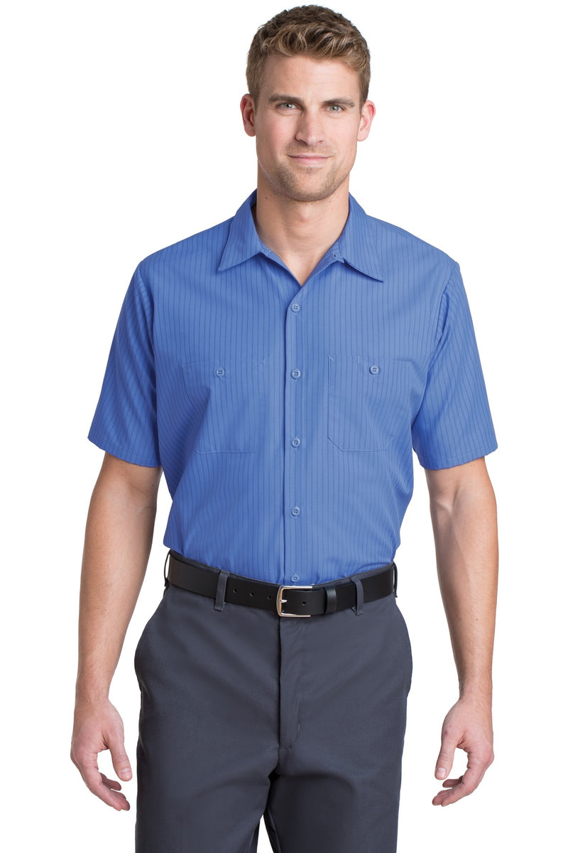 Load image into Gallery viewer, Red Kap Short Sleeve Striped Industrial Work Shirt.  CS20
