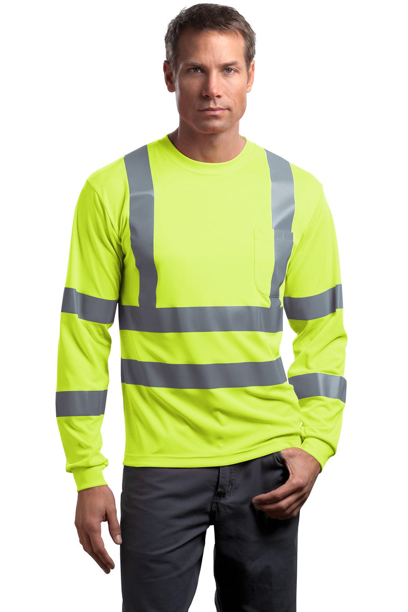 Load image into Gallery viewer, CornerStone - ANSI 107 Class 3 Long Sleeve Snag-Resistant Reflective T-Shirt. CS409
