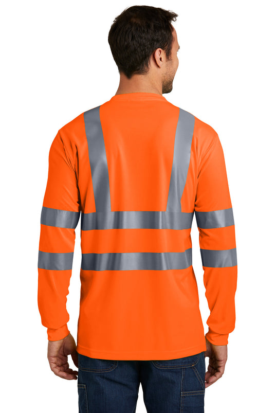 CornerStone - ANSI 107 Class 3 Long Sleeve Snag-Resistant Reflective T-Shirt. CS409
