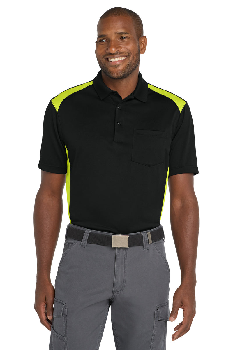 Load image into Gallery viewer, CornerStone Select Snag-Proof Two Way Colorblock Pocket Polo. CS416
