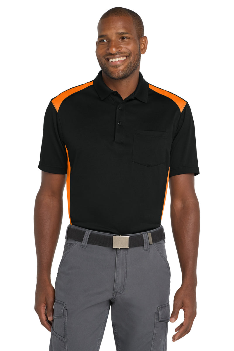 Load image into Gallery viewer, CornerStone Select Snag-Proof Two Way Colorblock Pocket Polo. CS416
