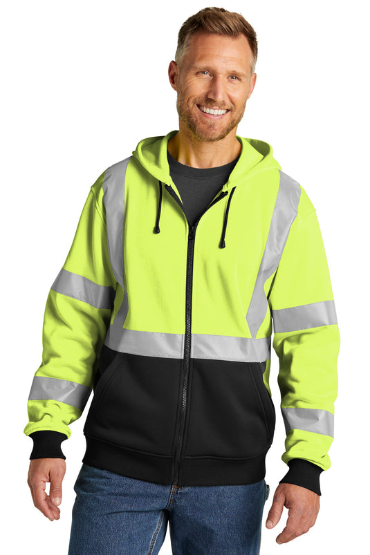 CornerStone A107 Class 3 Heavy-Duty Fleece Full-Zip Hoodie CSF300