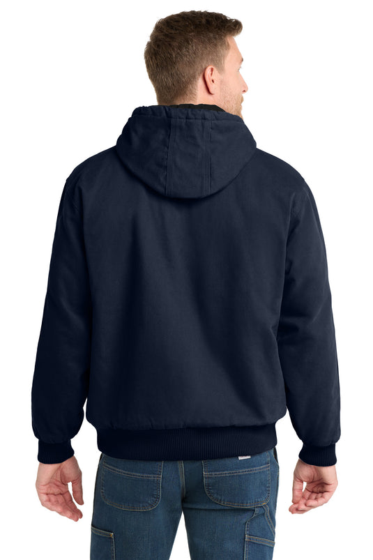 CornerStone Washed Duck Cloth Insulated Hooded Work Jacket. CSJ41
