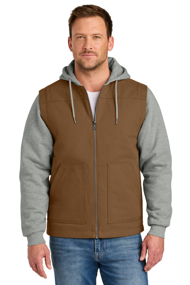 Load image into Gallery viewer, CornerStone Duck Fleece Full-Zip Hooded Jacket CSJ42
