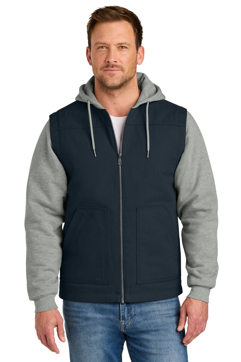Load image into Gallery viewer, CornerStone Duck Fleece Full-Zip Hooded Jacket CSJ42
