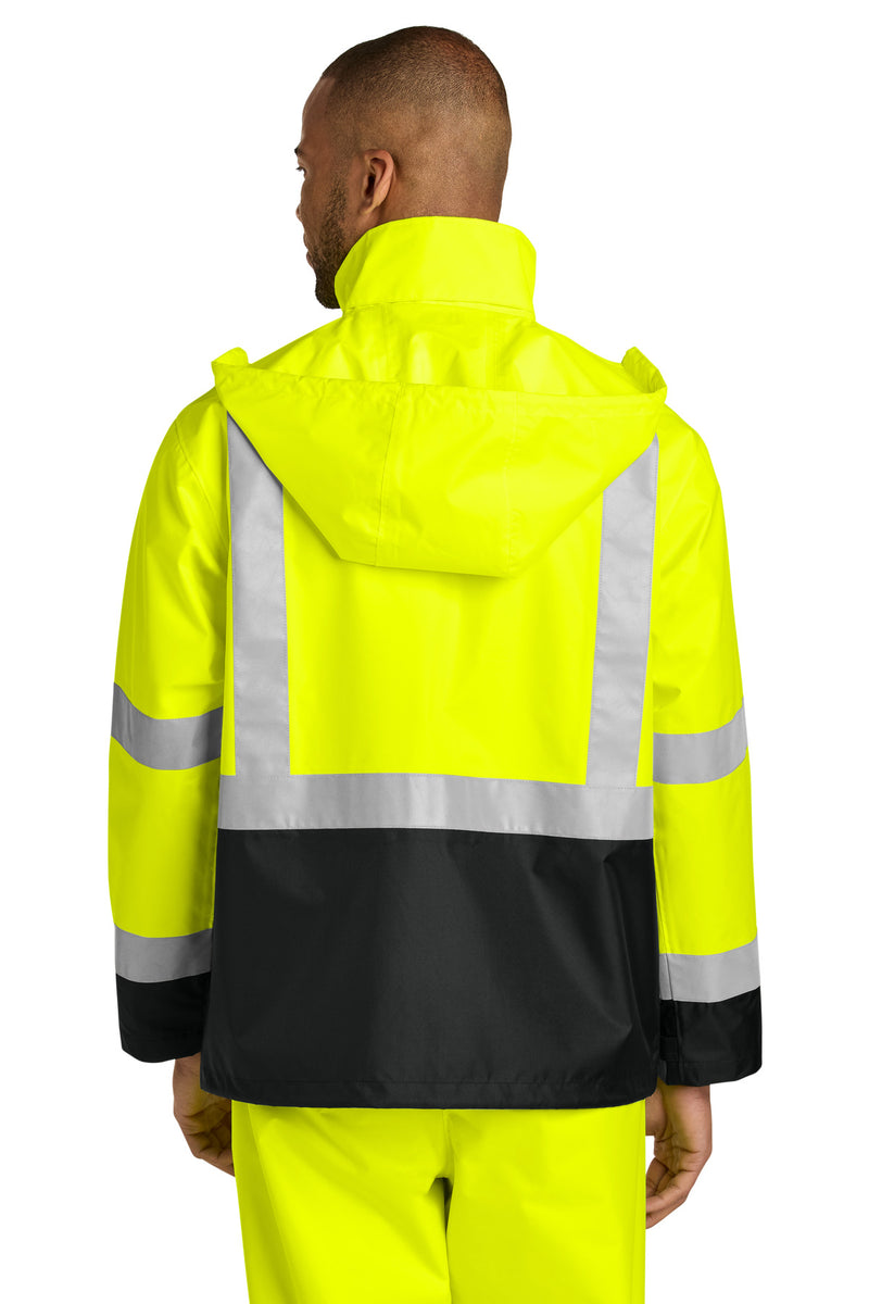 Load image into Gallery viewer, CornerStone ANSI 107 Class 3 Rain Jacket CSJ504
