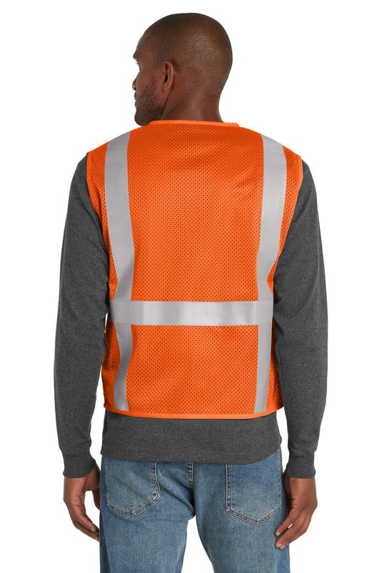 CornerStone  ANSI 107 Class 2 Mesh Six-Pocket Zippered Vest. CSV104