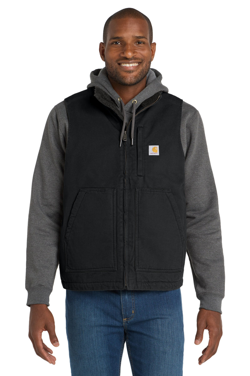 Load image into Gallery viewer, Carhartt Sherpa-Lined Mock Neck Vest c
