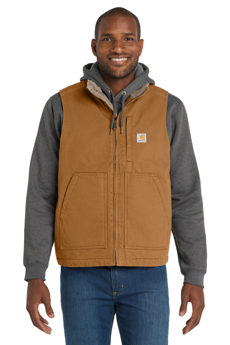 Load image into Gallery viewer, Carhartt Sherpa-Lined Mock Neck Vest c
