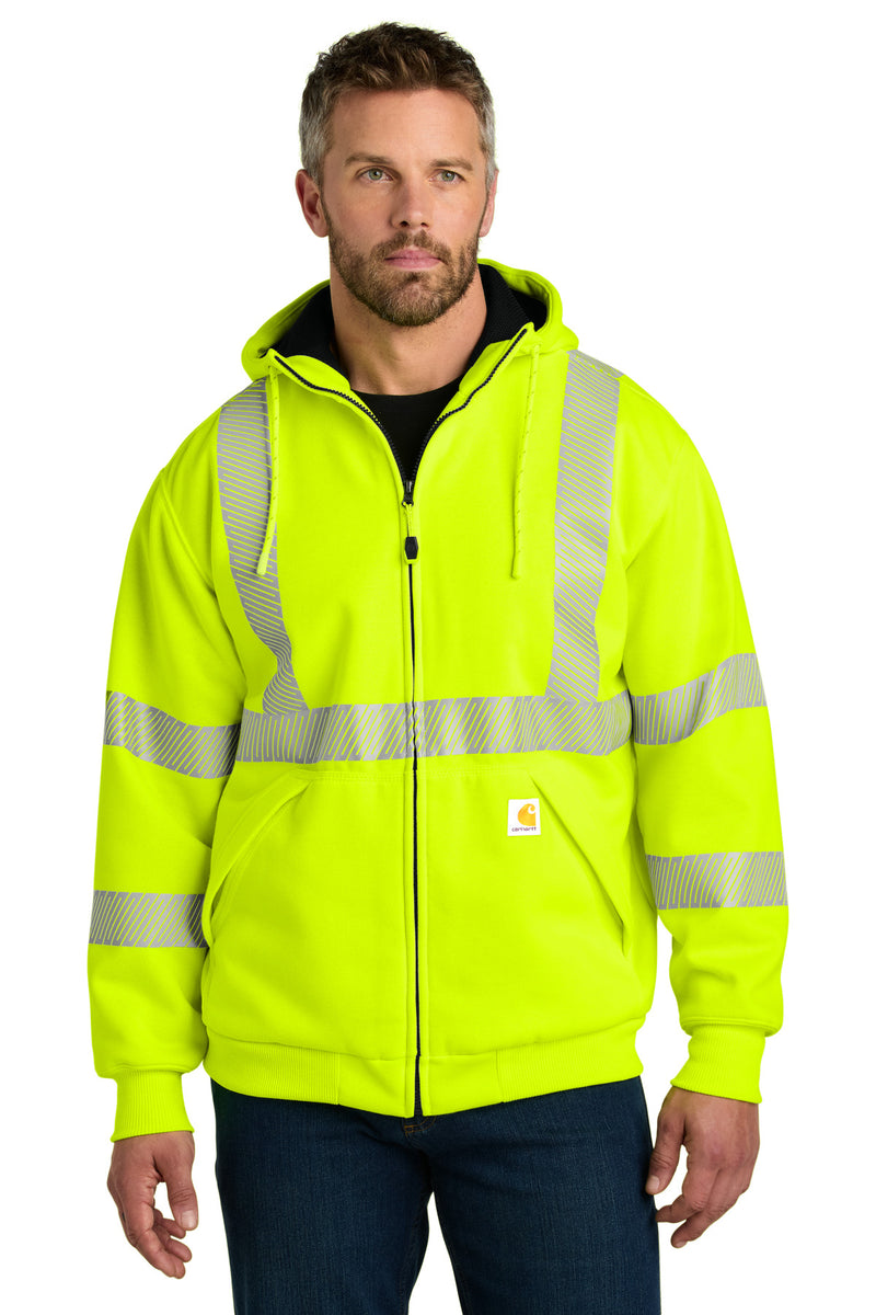 Load image into Gallery viewer, Carhartt ANSI 107 Class 3 Lined Full-Zip Sweatshirt CT104988
