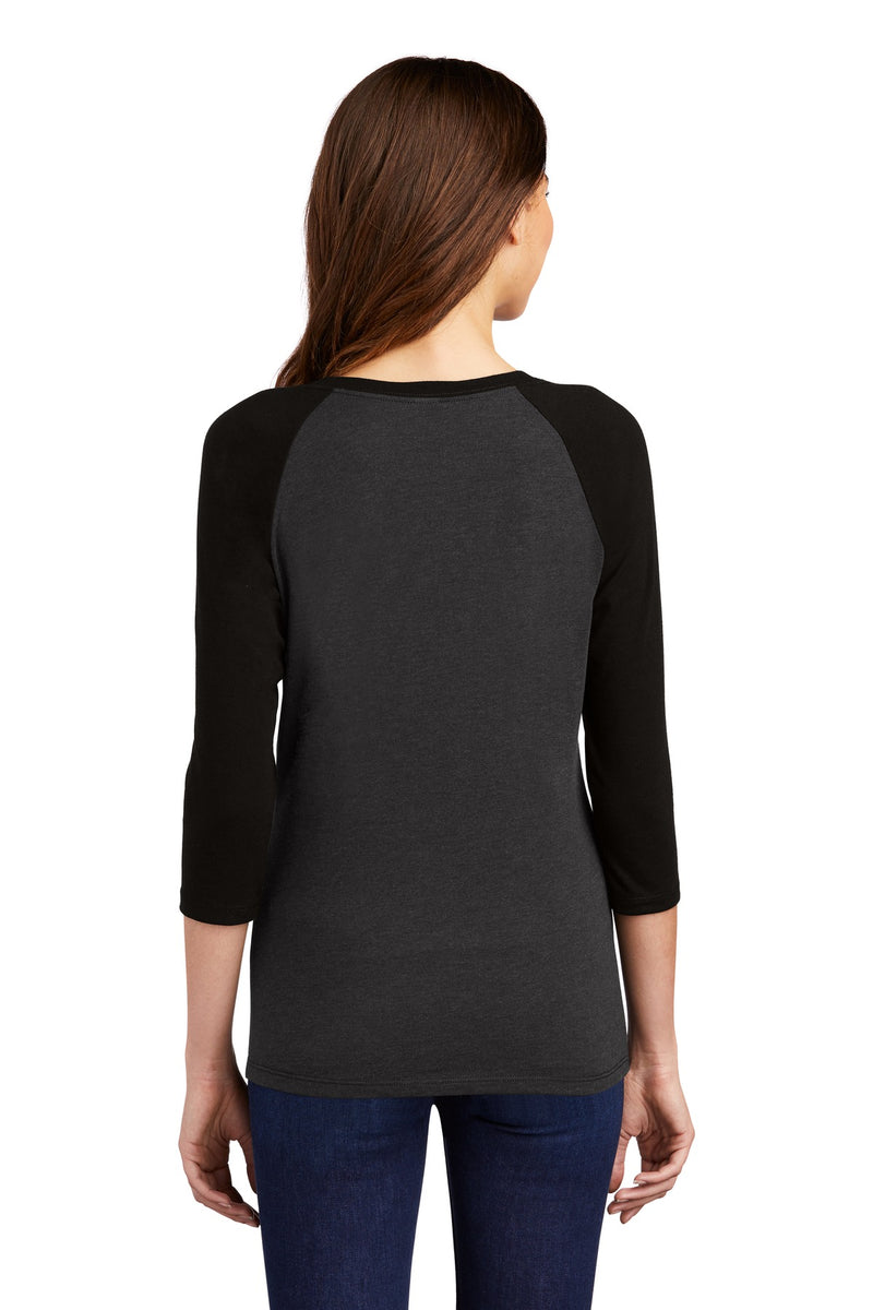 Load image into Gallery viewer, District Women&#39;s Perfect Tri 3/4-Sleeve Raglan. DM136L
