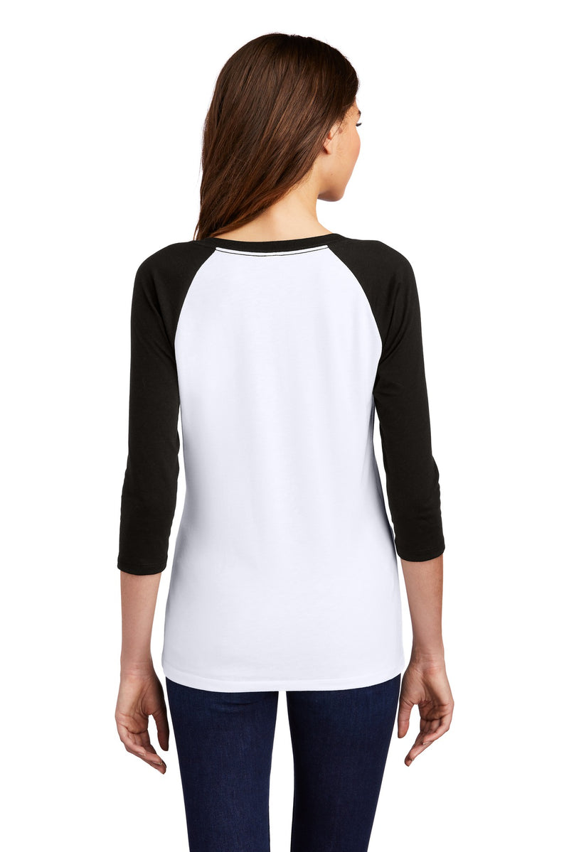 Load image into Gallery viewer, District Women&#39;s Perfect Tri 3/4-Sleeve Raglan. DM136L

