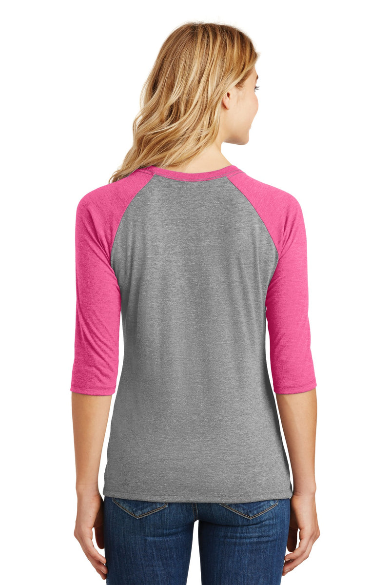 Load image into Gallery viewer, District Women&#39;s Perfect Tri 3/4-Sleeve Raglan. DM136L
