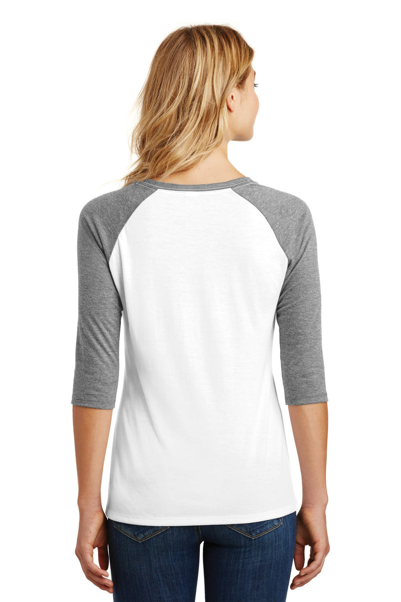 Load image into Gallery viewer, District Women&#39;s Perfect Tri 3/4-Sleeve Raglan. DM136L

