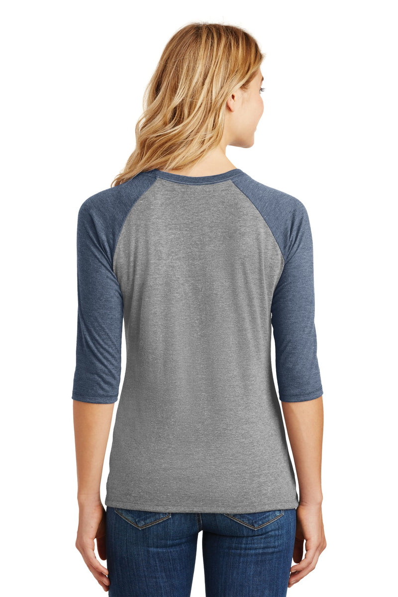 Load image into Gallery viewer, District Women&#39;s Perfect Tri 3/4-Sleeve Raglan. DM136L
