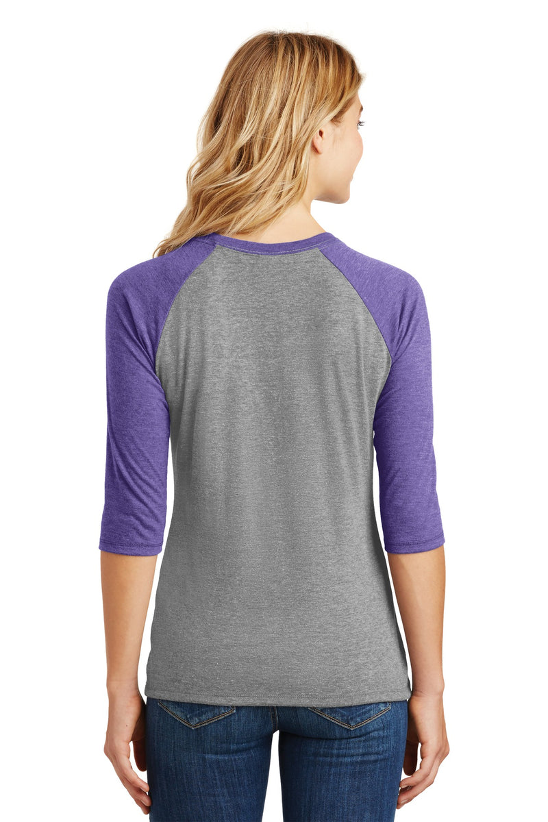 Load image into Gallery viewer, District Women&#39;s Perfect Tri 3/4-Sleeve Raglan. DM136L
