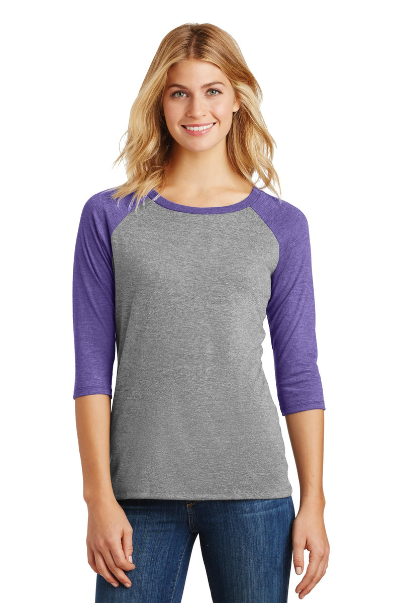 Load image into Gallery viewer, District Women&#39;s Perfect Tri 3/4-Sleeve Raglan. DM136L
