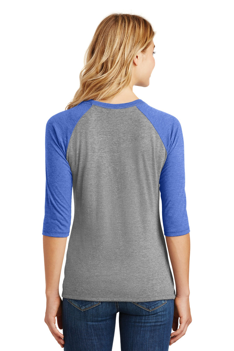 Load image into Gallery viewer, District Women&#39;s Perfect Tri 3/4-Sleeve Raglan. DM136L
