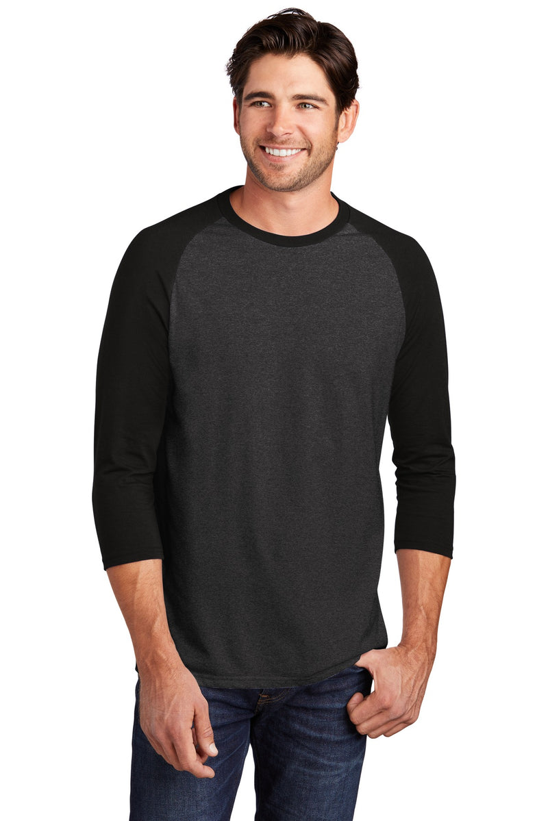 Load image into Gallery viewer, District  Perfect Tri 3/4-Sleeve Raglan. DM136
