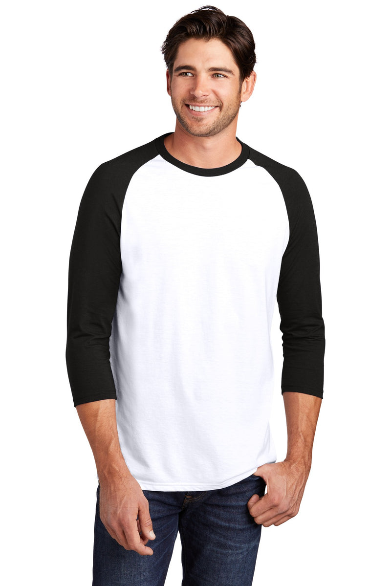 Load image into Gallery viewer, District  Perfect Tri 3/4-Sleeve Raglan. DM136
