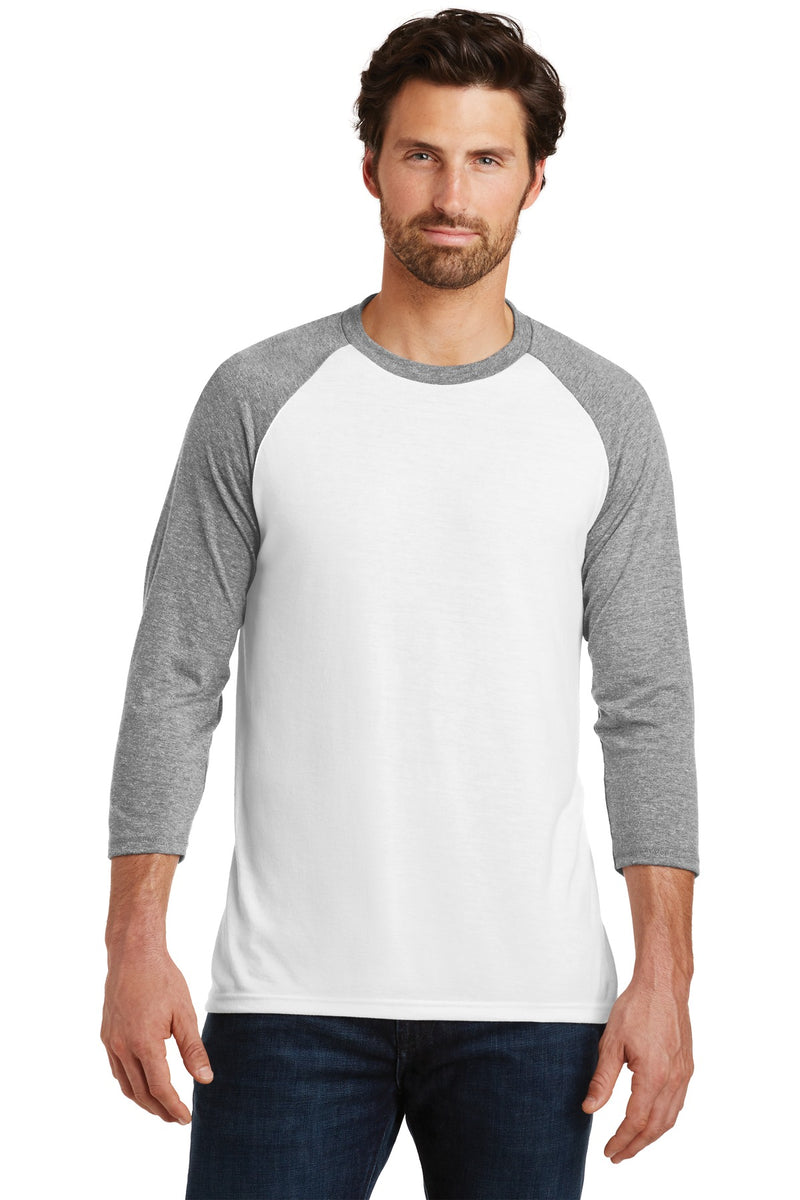 Load image into Gallery viewer, District  Perfect Tri 3/4-Sleeve Raglan. DM136
