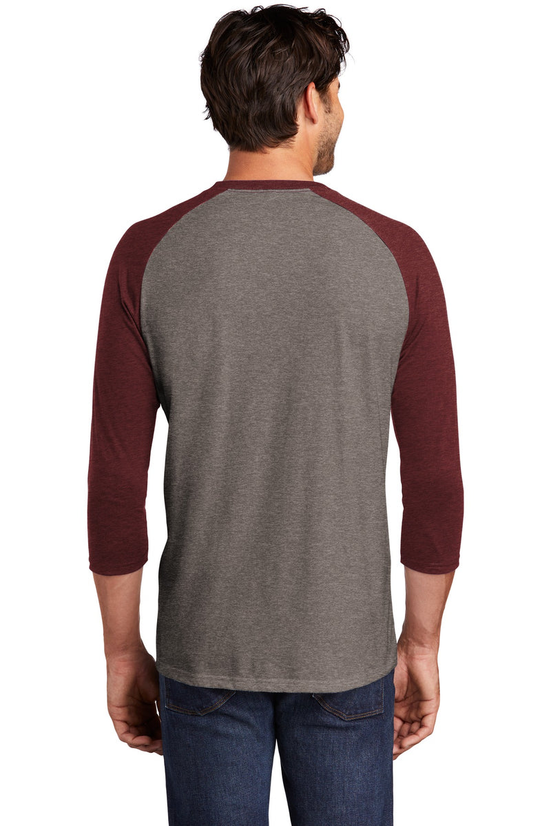 Load image into Gallery viewer, District  Perfect Tri 3/4-Sleeve Raglan. DM136
