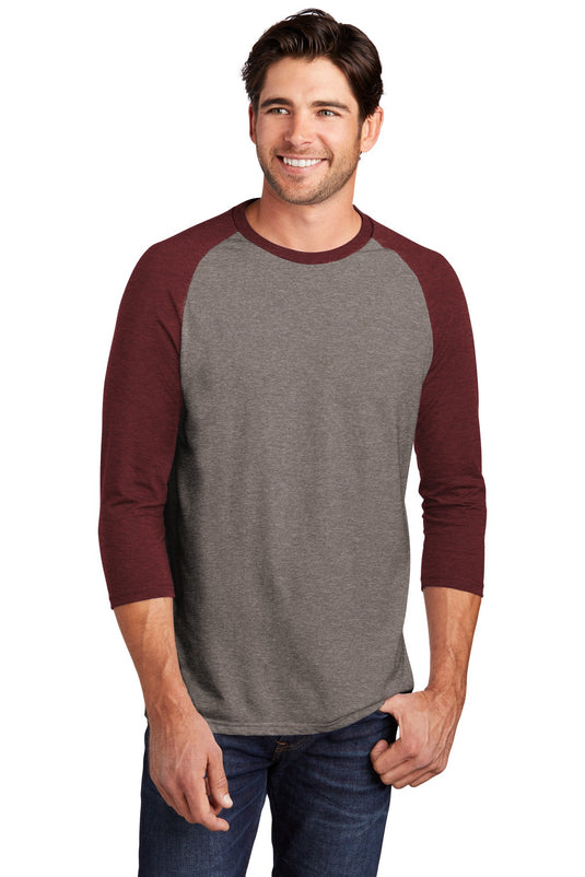 District  Perfect Tri 3/4-Sleeve Raglan. DM136
