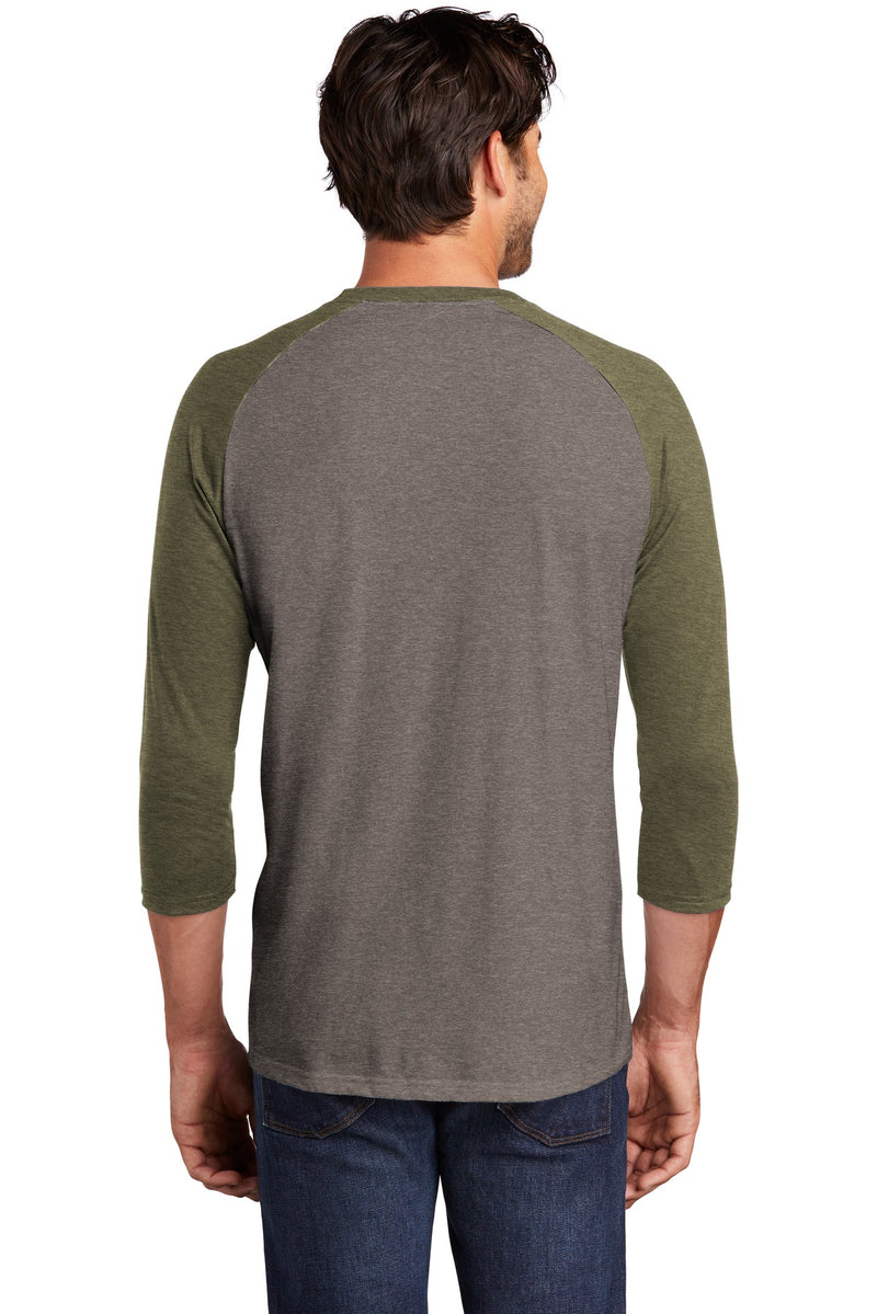 Load image into Gallery viewer, District  Perfect Tri 3/4-Sleeve Raglan. DM136

