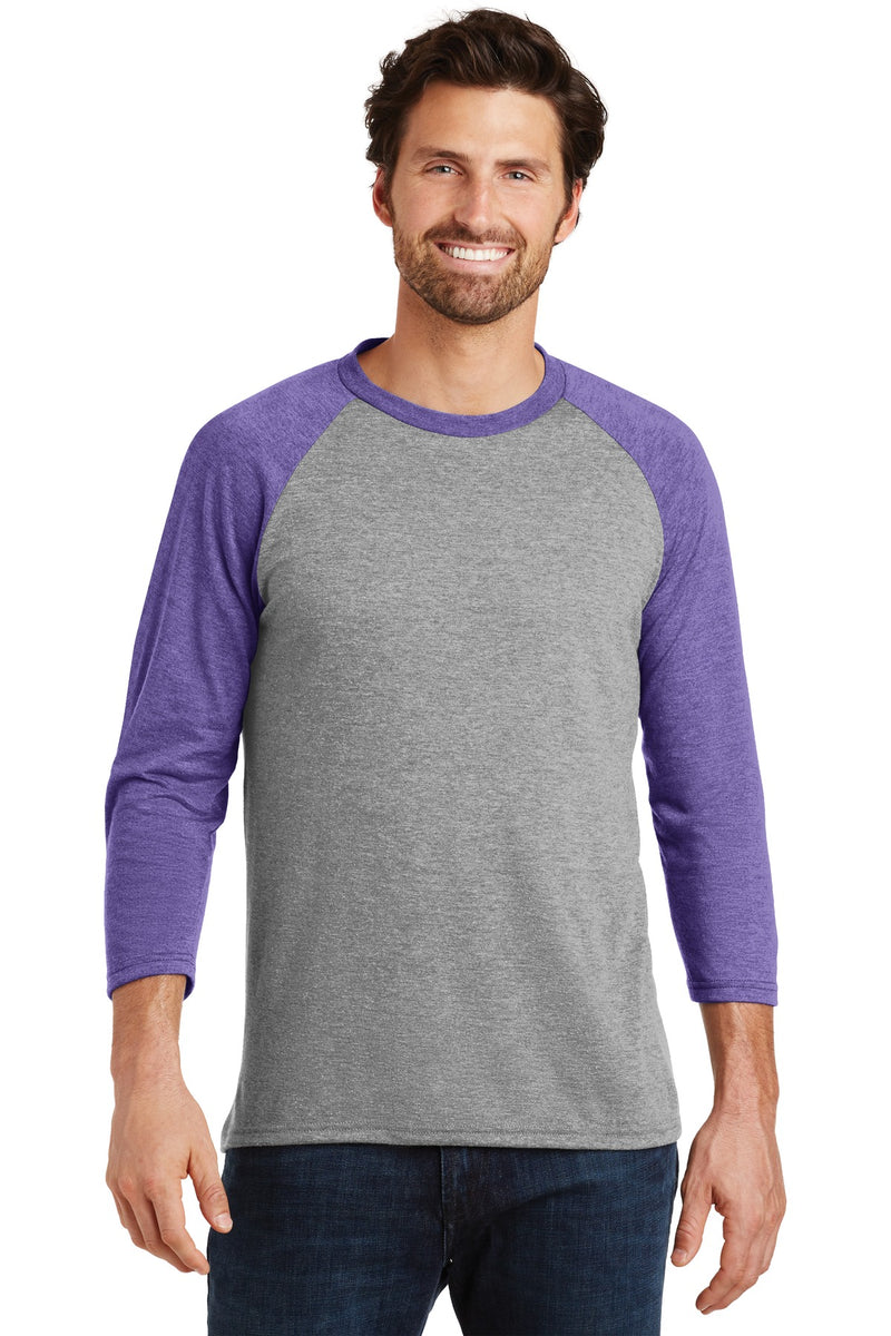 Load image into Gallery viewer, District  Perfect Tri 3/4-Sleeve Raglan. DM136

