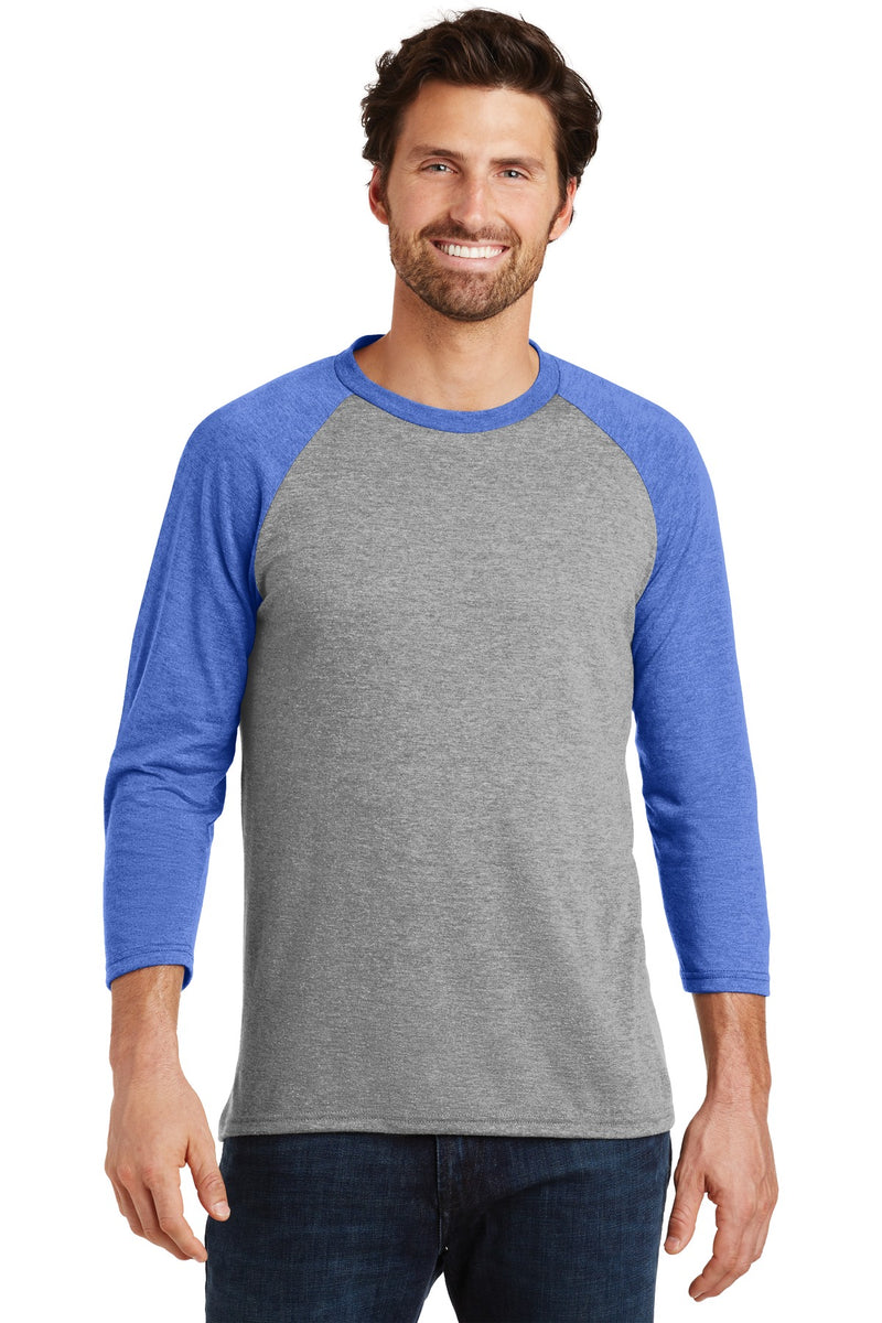 Load image into Gallery viewer, District  Perfect Tri 3/4-Sleeve Raglan. DM136
