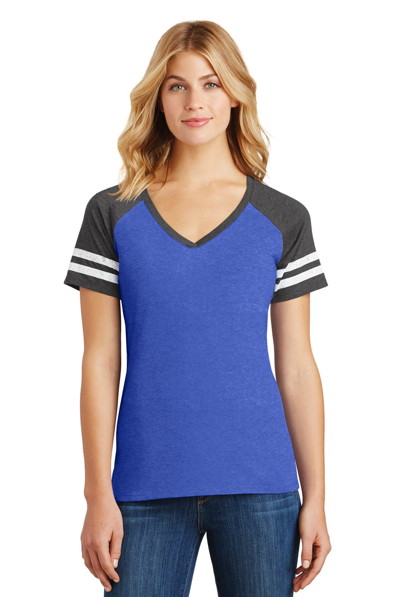 Load image into Gallery viewer, District  Women&#39;s Game V-Neck Tee. DM476
