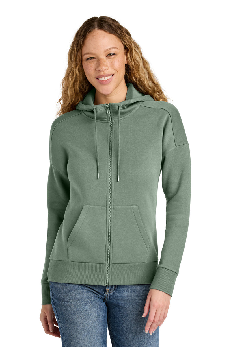 Load image into Gallery viewer, District  Women&#39;s Perfect Weight  Fleece Drop Shoulder Full-Zip Hoodie DT1104
