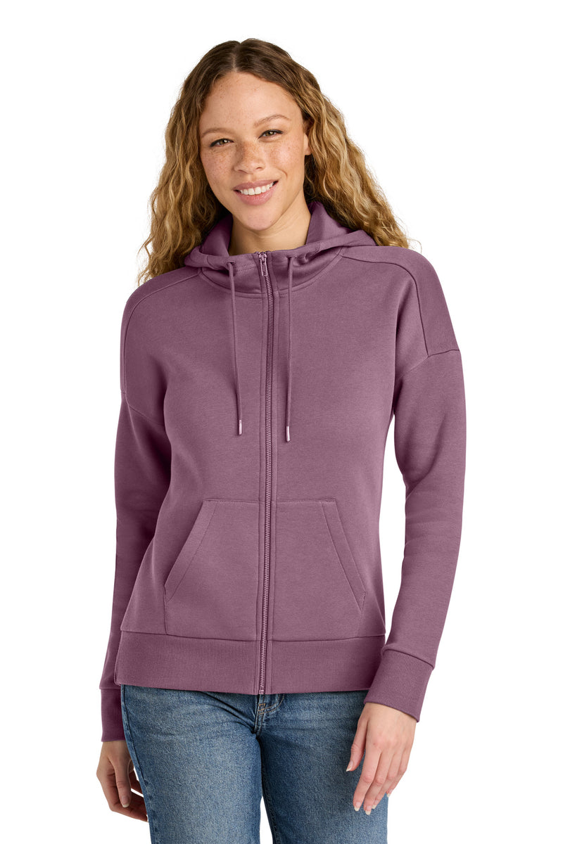 Load image into Gallery viewer, District  Women&#39;s Perfect Weight  Fleece Drop Shoulder Full-Zip Hoodie DT1104
