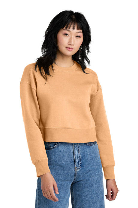 District  Women's Perfect Weight  Fleece Cropped Crew DT1105
