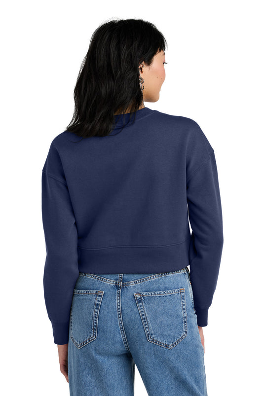 District  Women's Perfect Weight  Fleece Cropped Crew DT1105