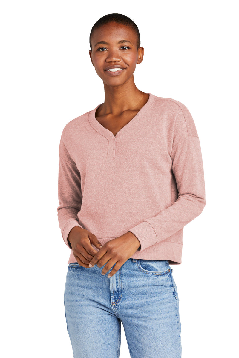 Load image into Gallery viewer, District Women&#39;s Perfect Tri Fleece V-Neck Sweatshirt DT1312
