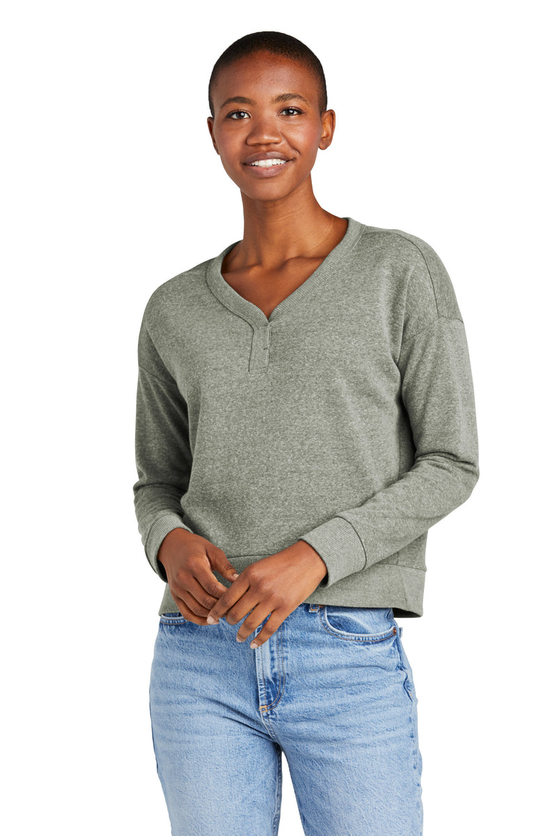 Load image into Gallery viewer, District Women&#39;s Perfect Tri Fleece V-Neck Sweatshirt DT1312
